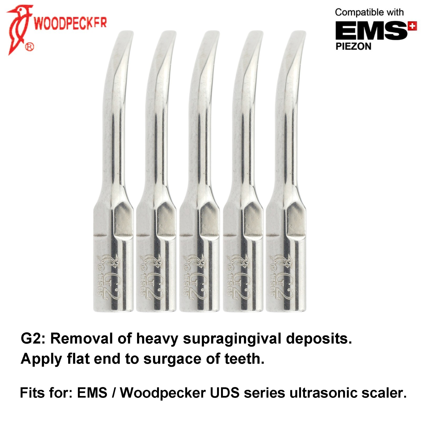 Woodpecker DTE Scaler Tip Endo Periodontal G1 P3 GD4 ED1T fit Acteon Satelec EMS