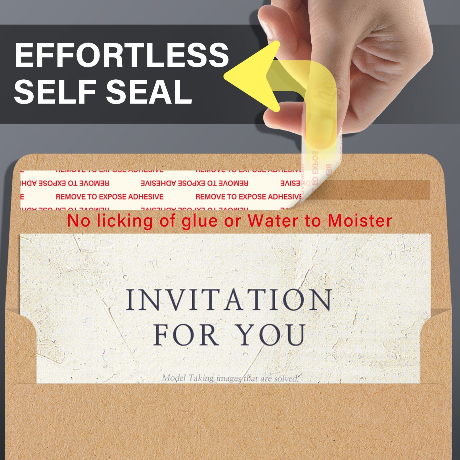 450 Invitation Envelopes Brown Kraft A7 5.25″ x 7.25 for 5×7 Photo Wedding Card