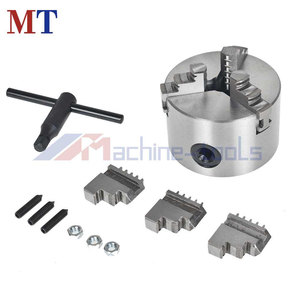 3 Jaw Lathe Chuck Manual Chuck 3″ K11-80 Self-centering Lathe Drilling Part 80mm