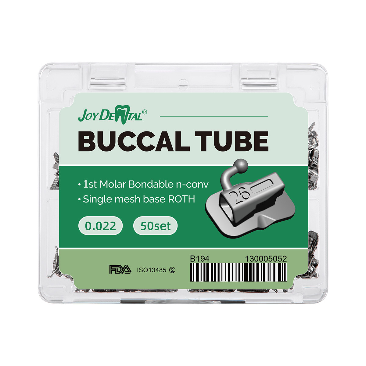Dental Orthodontic 1st/2nd Molar Buccal Tube Bondable Mesh Base Roth/MBT 022
