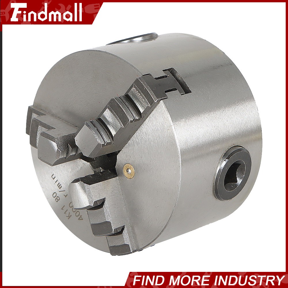 Chuck Manual Chuck 3″ K11-80 Self-centering Lathe Drilling Part 80mm 3 Jaw Lathe