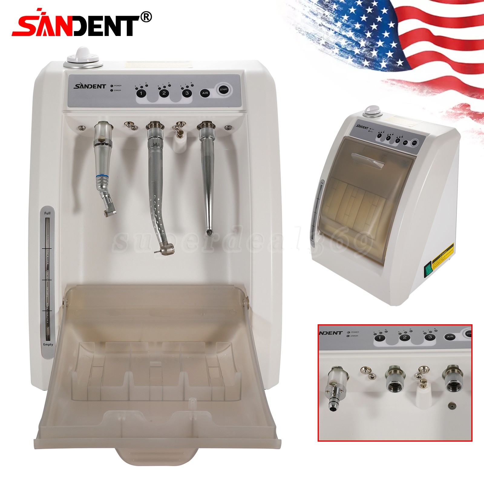 Dental Handpiece Cleaning & Lubricating Machine High Low Speed Lubricating Oil