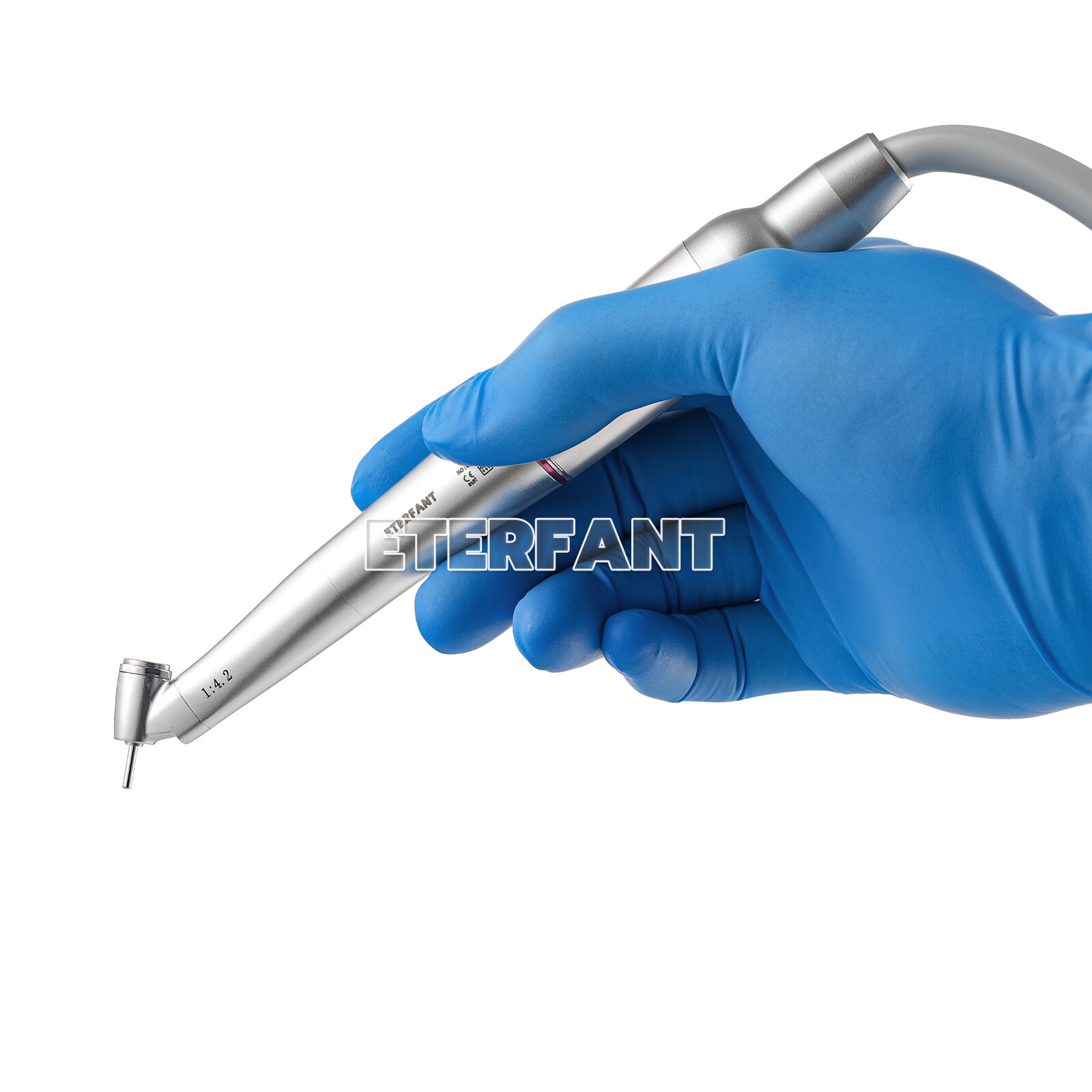 ENTERFANT NSK Style Dental 45° LED 1:4.2 High Speed Contra Angle Handpiece