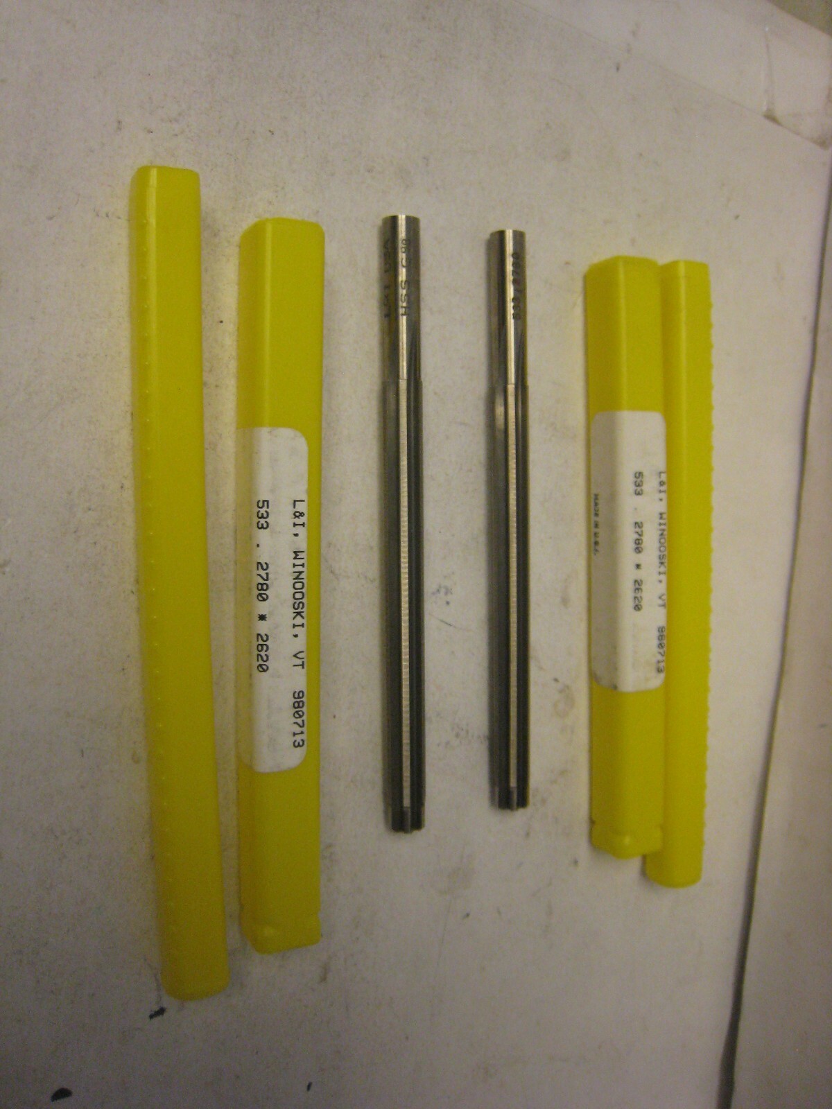 2 yes 2 L&I Winooski VT PN 980713 533.2780 HSS G98 Chuck Reamer .2780 x .2620