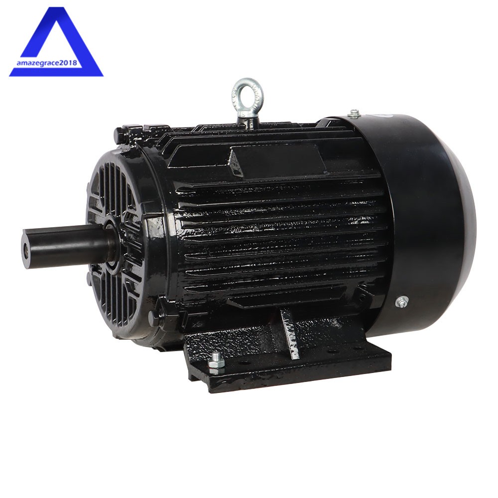 Electric Motor 5 HP 3 Phase 1800 RPM 184T Frame TEFC 230/460 Volt Severe Duty US