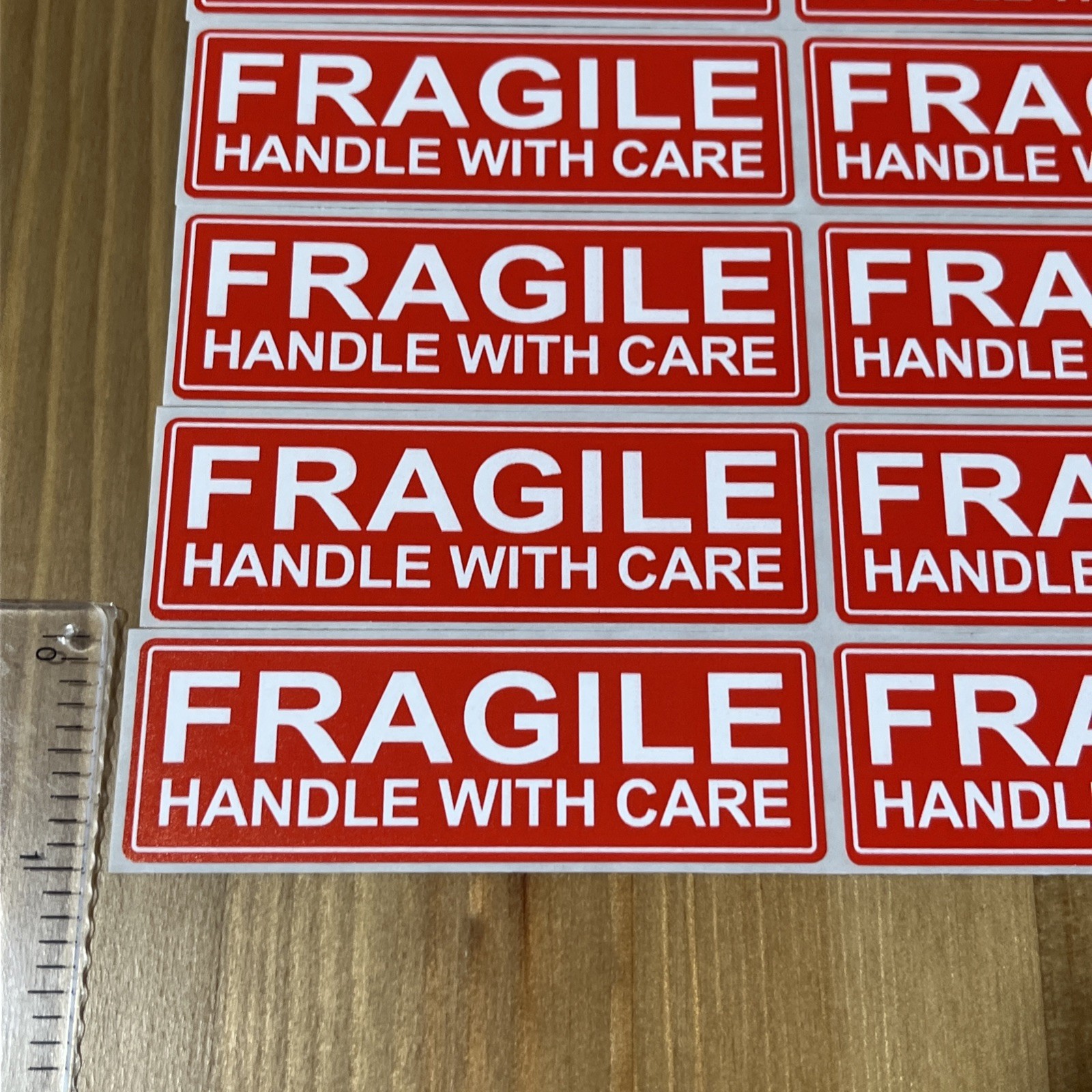 40pcs FRAGILE HANDLE WITH CARE 1″x3″ FRAGILE Stickers Packaging Safety Mailing