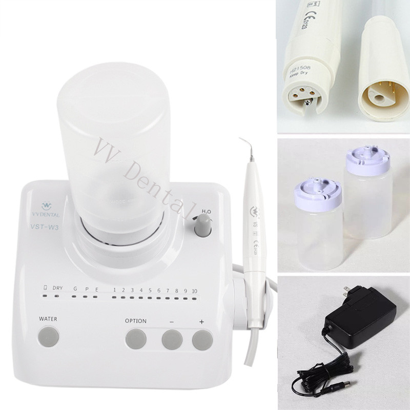Dental Ultrasonic Scaler Machine 2 Bottles Handpiece Tips Fit DTE Satelec SK-D1