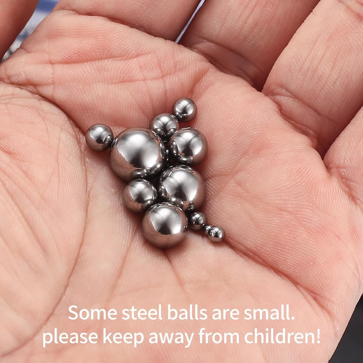 600 Pcs Metric Precision Steel Bearing Balls Assorted Stainless Steel Loose Bicy
