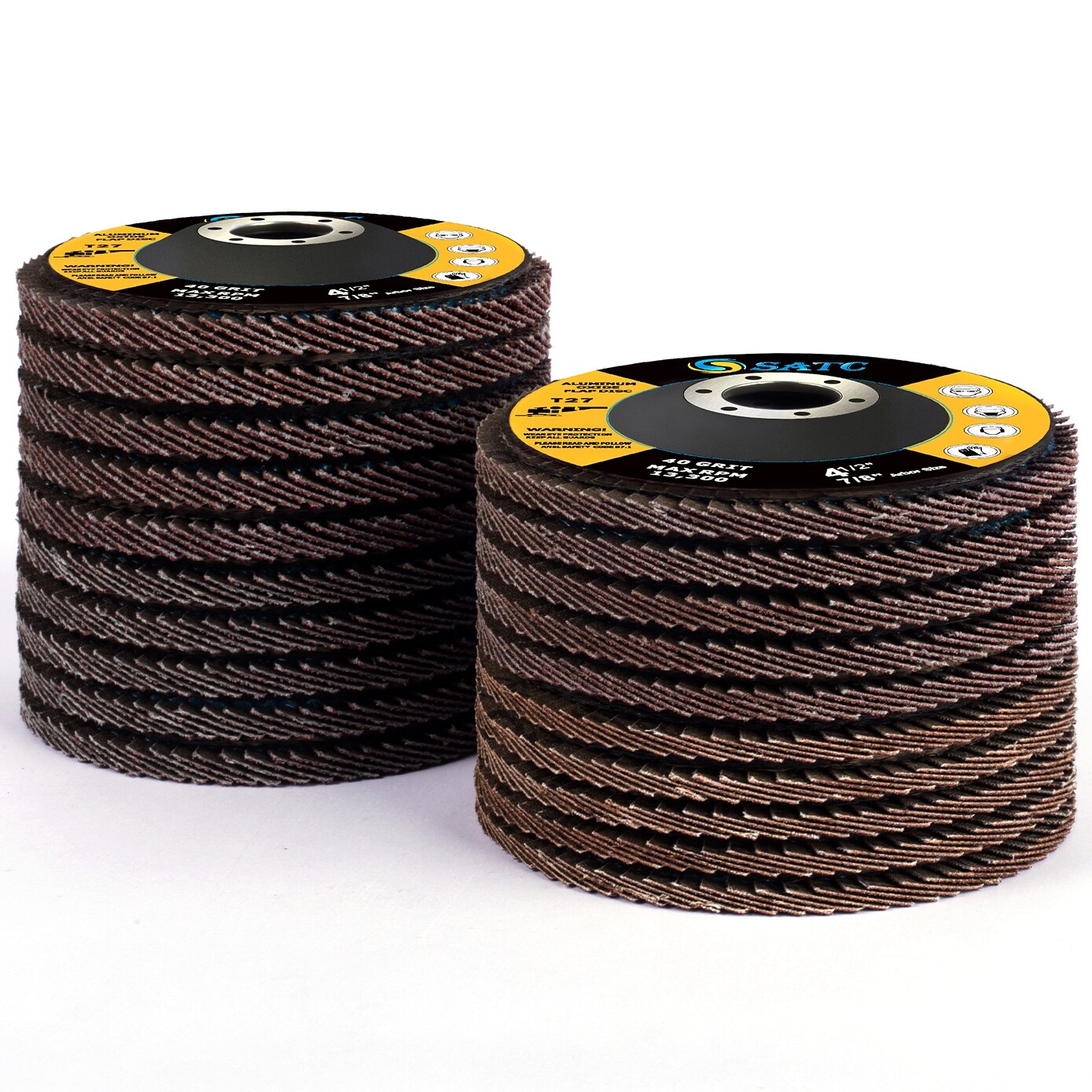 20X 4-1/2 Flap Discs 40 60 80 120 Grit Angle Grinder Sanding Grinding Wheels 4.5