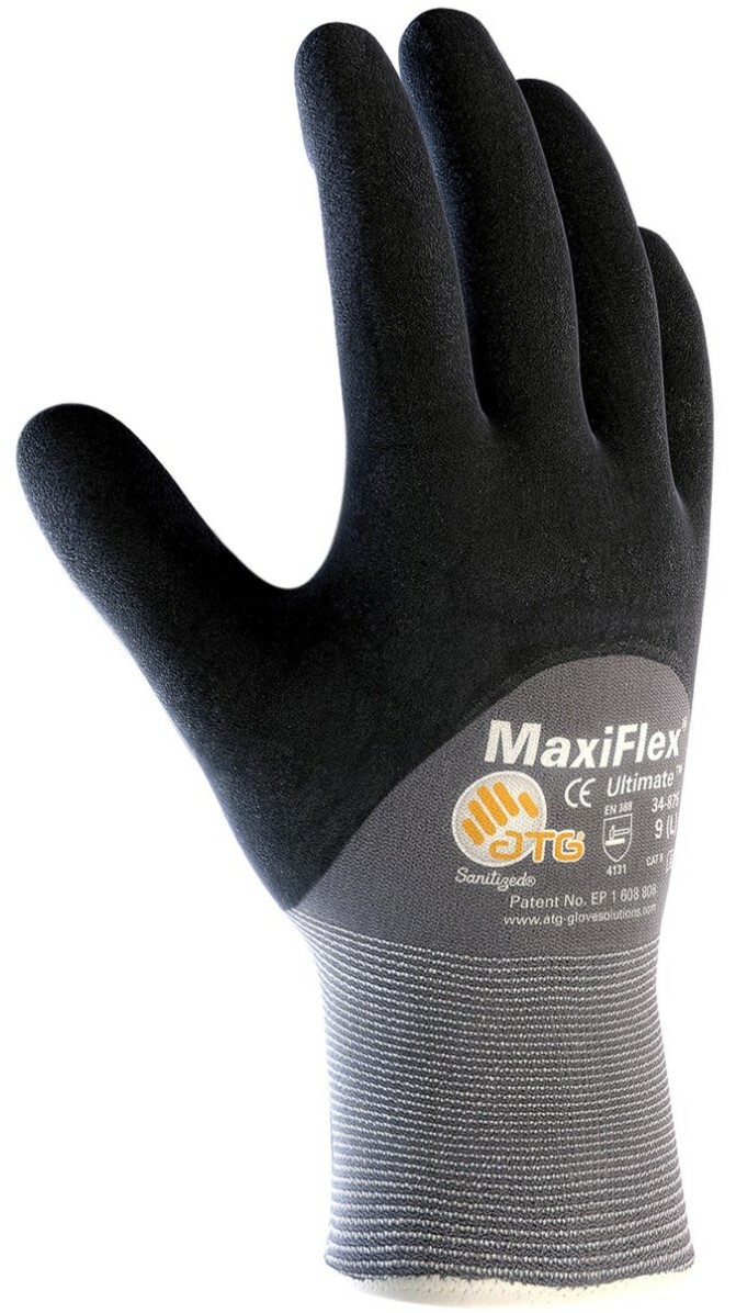 PIP 34-875 MaxiFlex Ultimate Nitrile Micro-Foam Coated Gloves (6 Pairs) S,M,L,XL