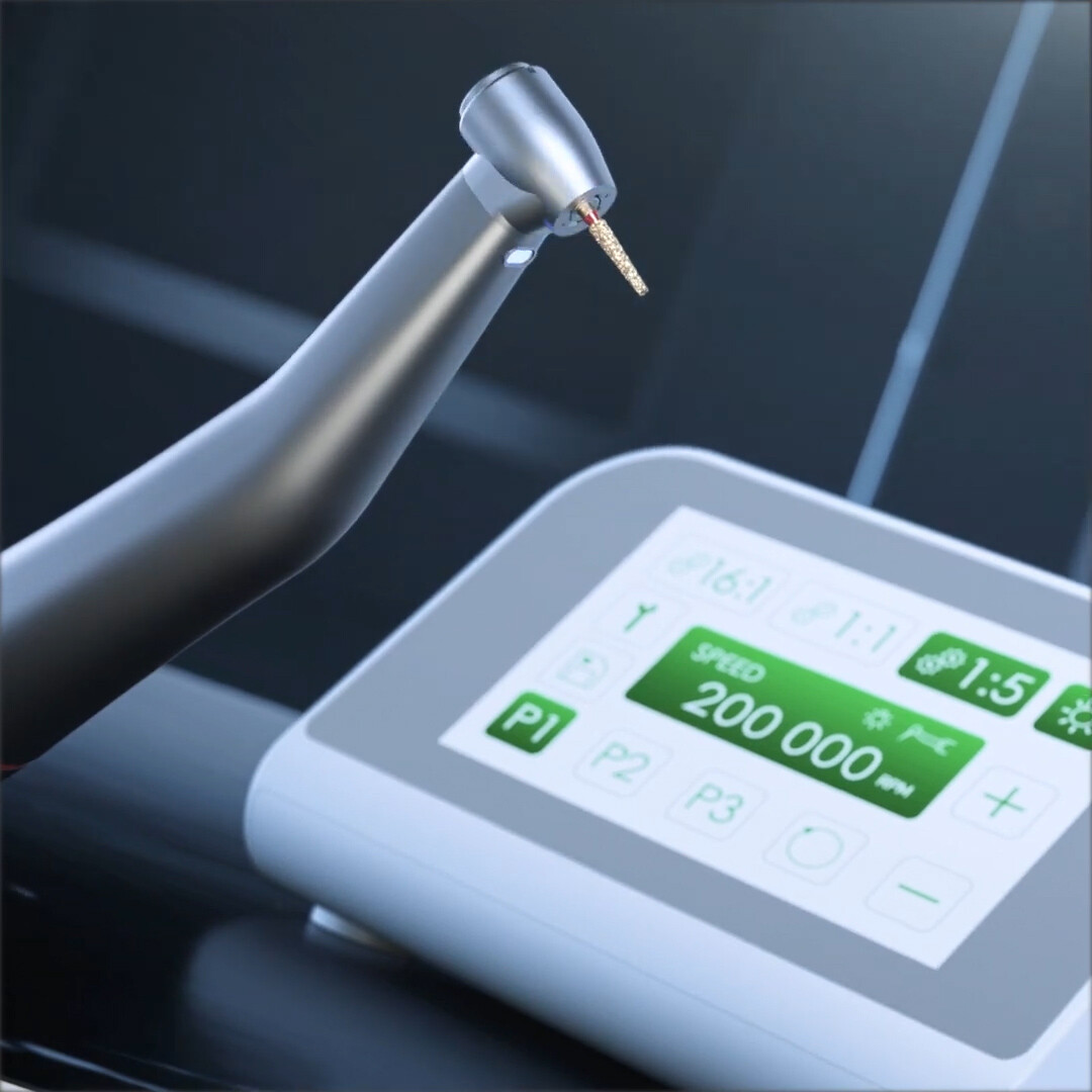 Woodpecker DTE MT2 & MT3 Dental Electric Motor + 1:5 LED Contra Angle Handpiece
