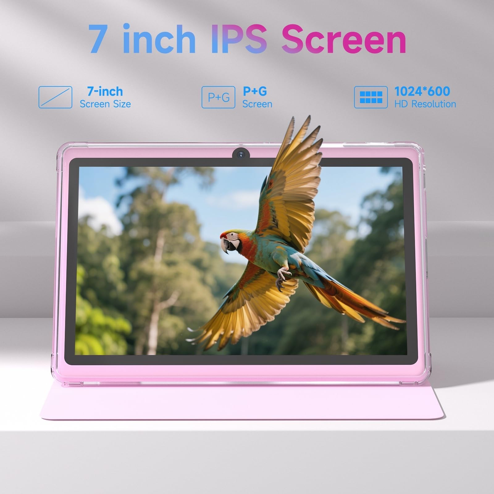 Tablet 7Inch Android 14.0 with Protective Case, 8GB(4+4GB Expand) RAM+ 32GB R…