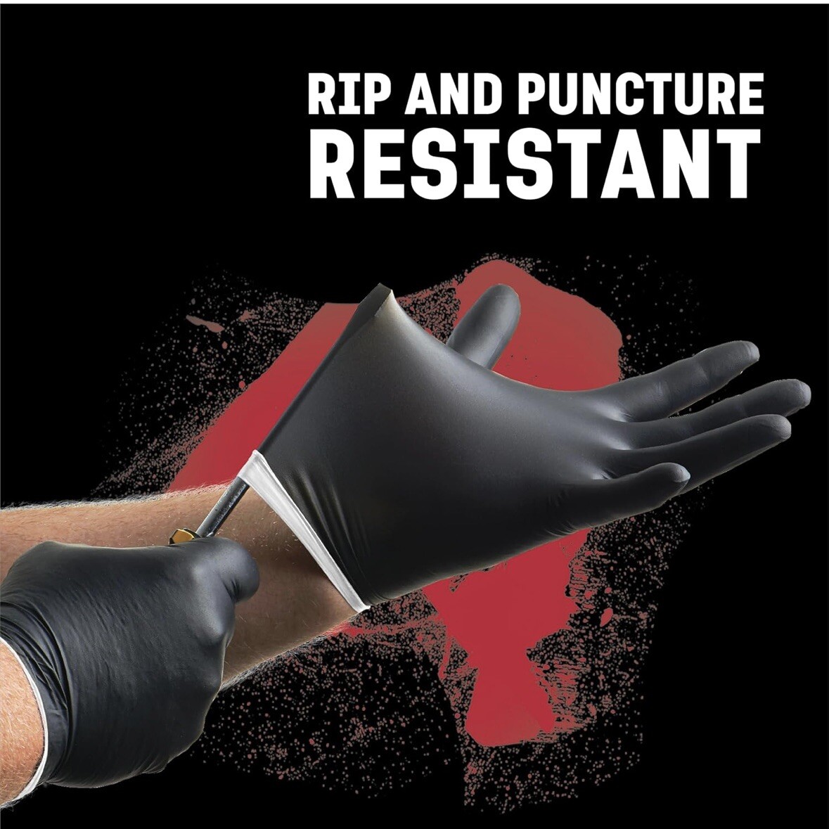 VENOM STEEL Nitrile Gloves Rip Resistant One Size Fits Most 100 CT ??USA Ship