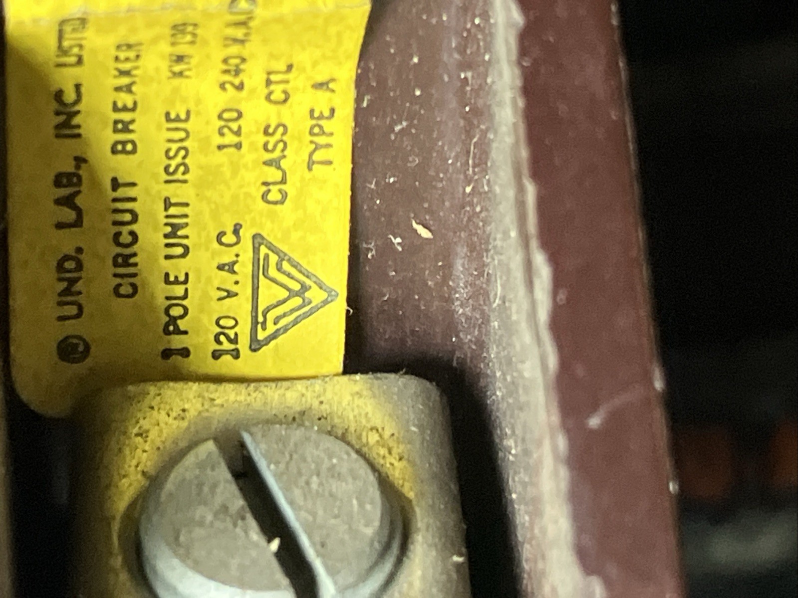 Wadsworth A40N A140 40 Amp 1 Pole 1P Type A Metal Foot Breaker A140N NEW!