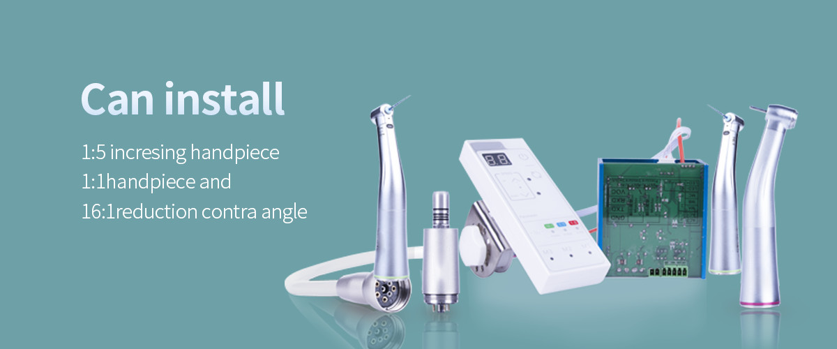 Dental Electric Micro Motor Brushless LED Handpiece Built-in 1:1 1:5 16:1 KZA