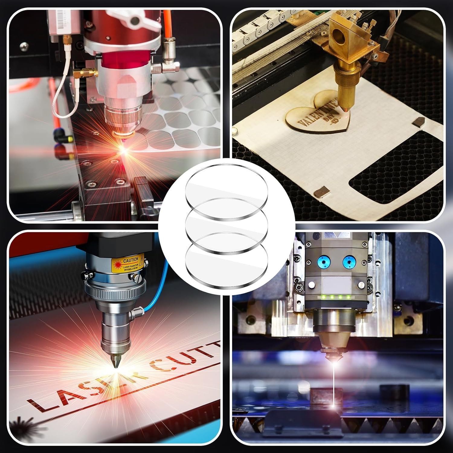 10 Laser Protective Lenses 14mm – High Compatibility for D1 Pro, M1, P20 Modules