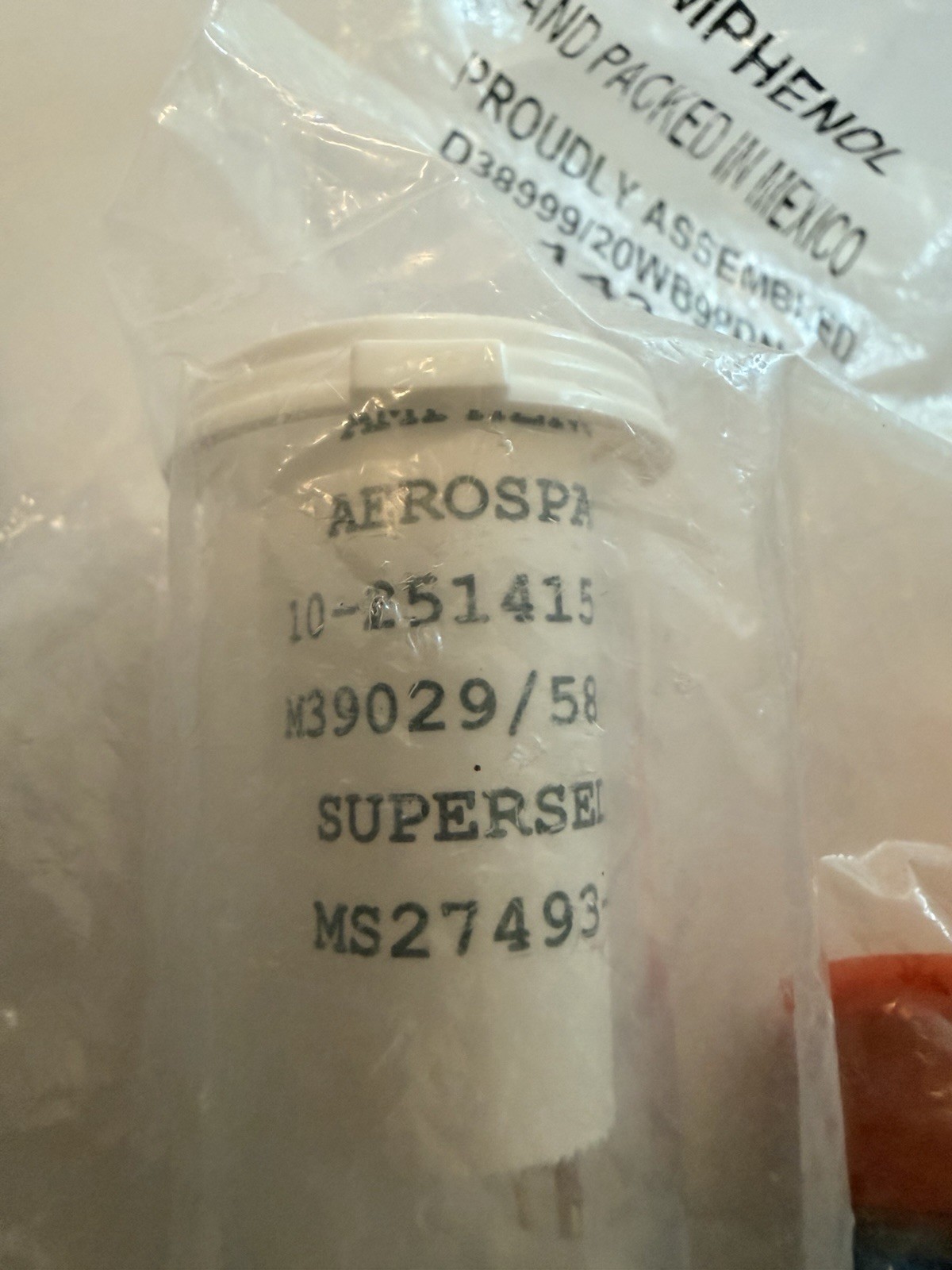 Amphenol 6 PIN POWER CONNECTOR KIT D38999/20WB98PN