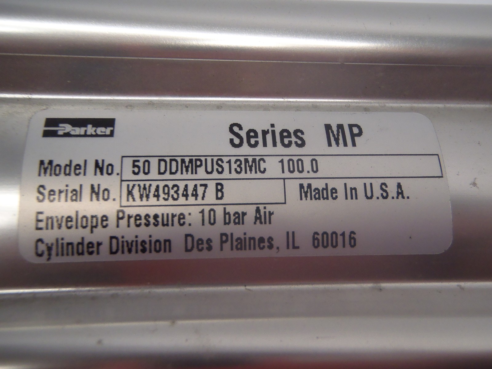 Parker 50 DDMPUS13MC 100.0 Pneumatic Cylinder Series MP