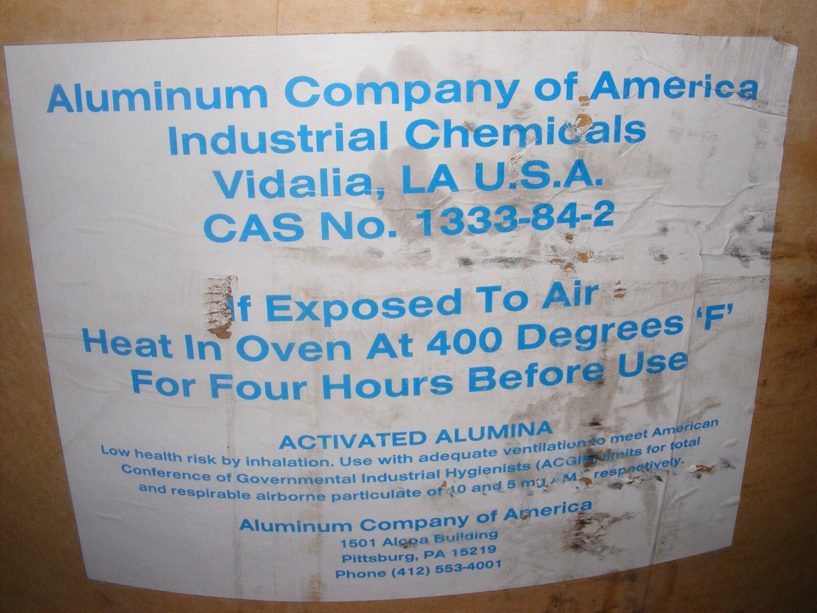 Activated alumina