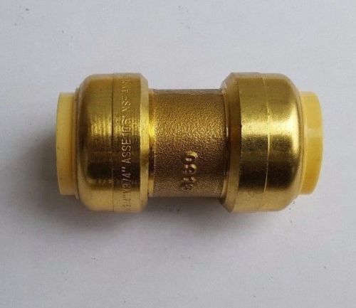 5 Pcs. 3/4″ X 3/4″ Push Fit Coupling, Lead Free Brass, 27-1-2=5X