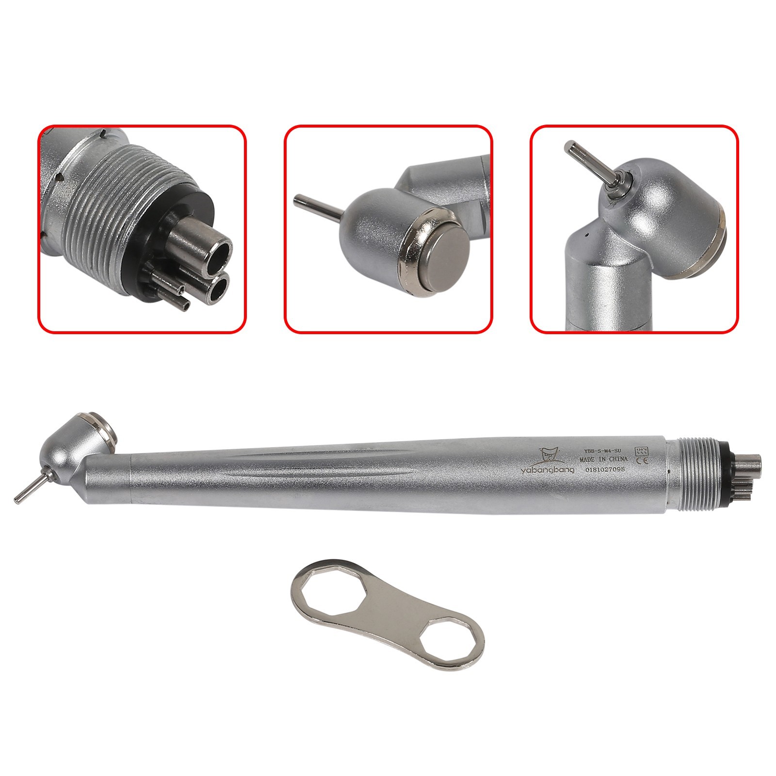 Dental 45 Degree 45° Angle head surgical high speed handpiece push button WCA4