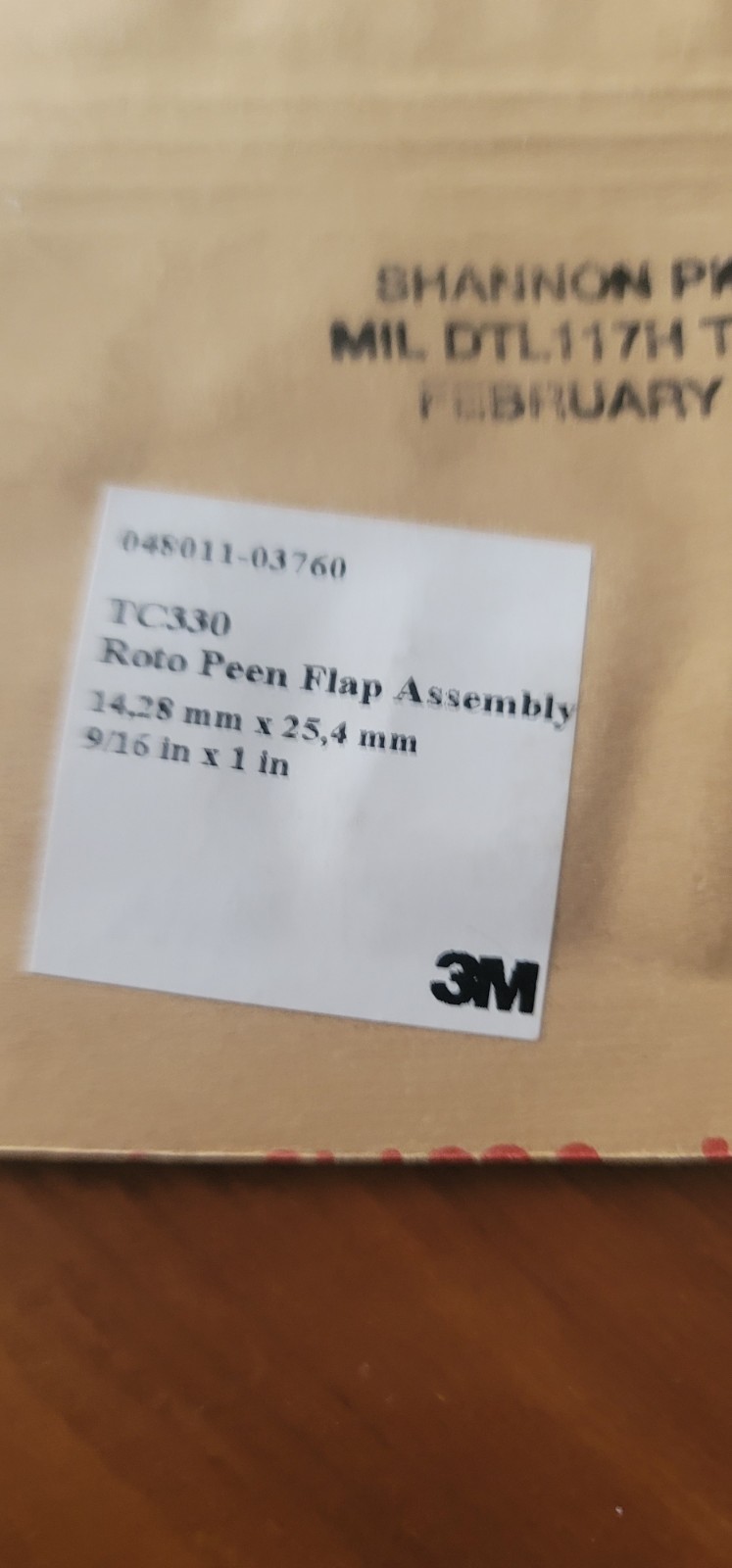 3M TC330 Roto Peen Flap Assembly 048011-03760 (10pack),free Shipping.