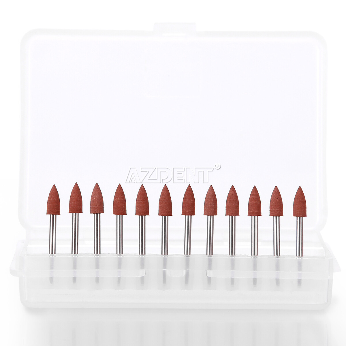 AZDENT Dental 0413 Brownie Polishers Friction Grip FG Mini Points 1.6mm 12/Box