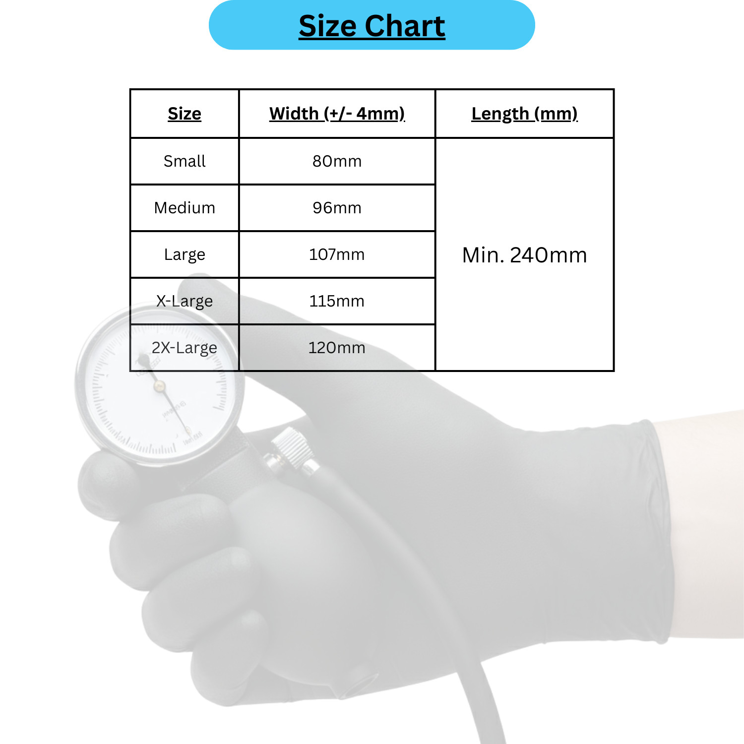 [1000 Pieces] Black Nitrile Powder Free 6 Mil Gloves (Latex Vinyl Free) Size: M
