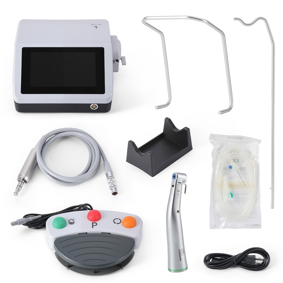 USA Dental Surgical Implant Motor System 20:1 LED Contra Angle /Irrigation Tubes