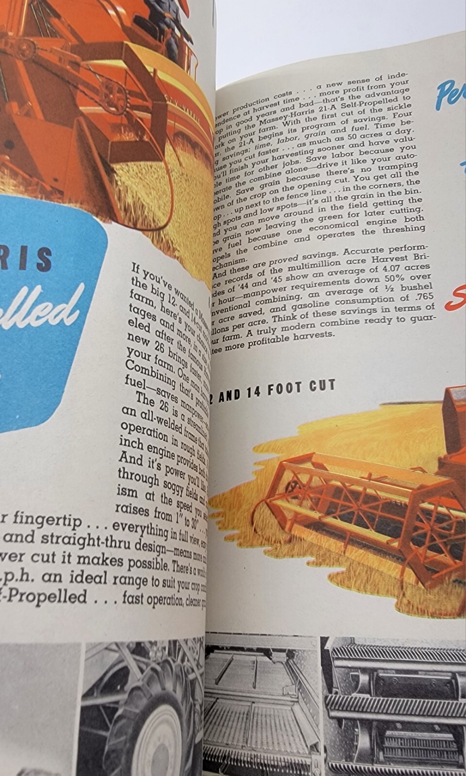 Vtg 1950’s? Massey Harris Tractor Equipment Buyer’s Guide Sales Catalog Book