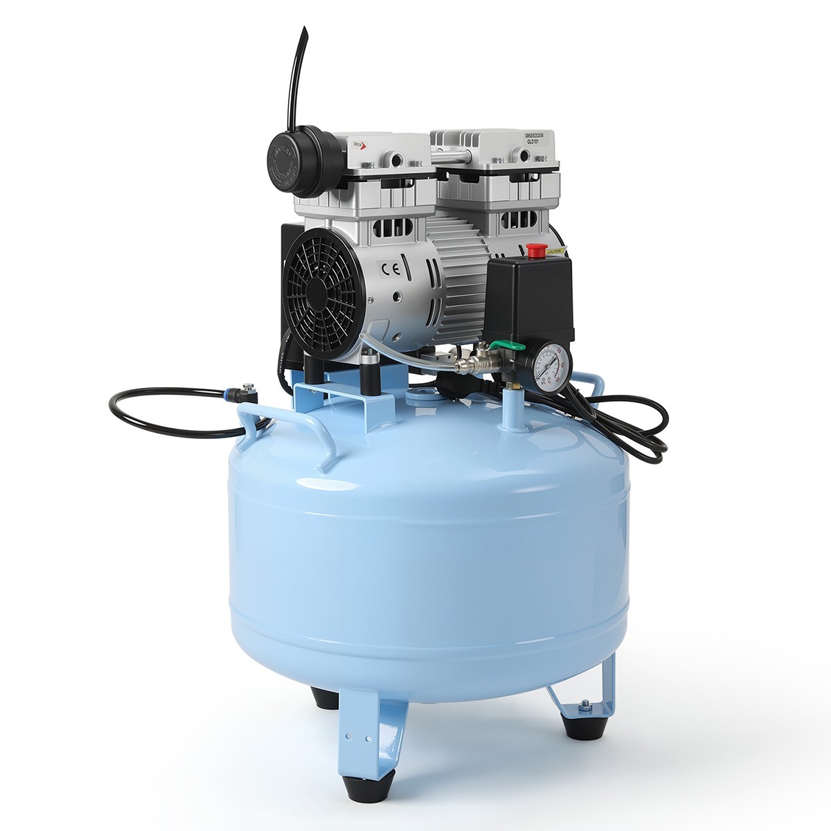 Dental Oil-Free Air Compressor 800W 40L Tank 58dB Ultra-Quiet Operation