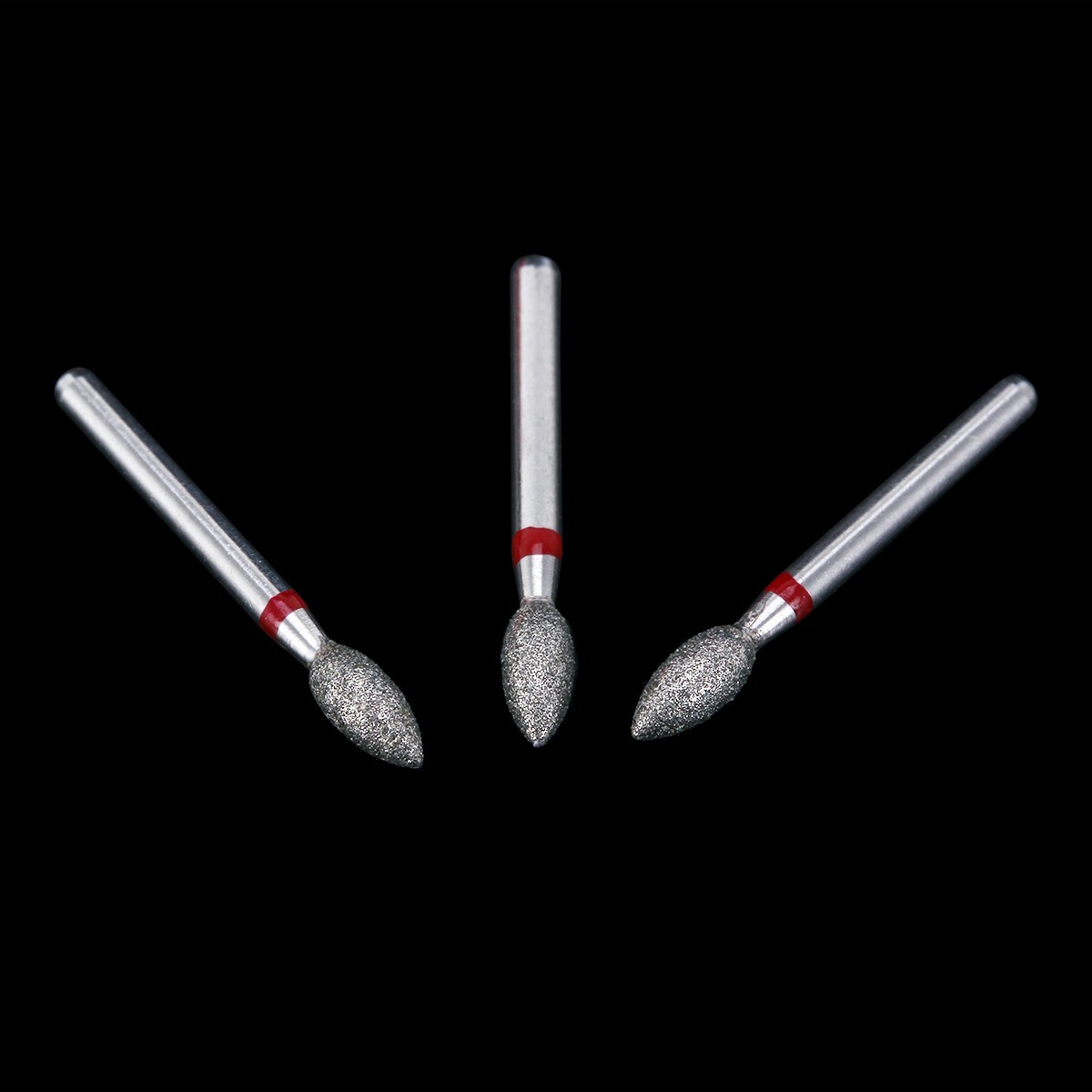 10pcs AZDENT Dental DIAMOND BURS FOOTBALL #368-023F FINE RED DEFEND 10pcs/Pack