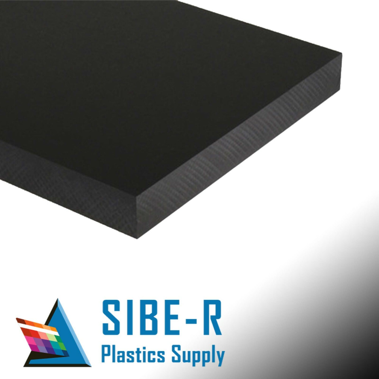 HDPE HD Polyethylene Plastic Sheet NO TEXTURE 1/4” THICK 24″ x 48″ Black^