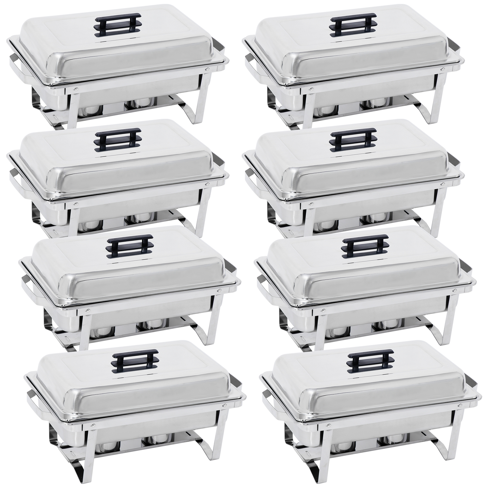 2/4/6/8 Pack 8QT Chafing Dish Wedding Buffet Stainless Steel Chafer Full Size