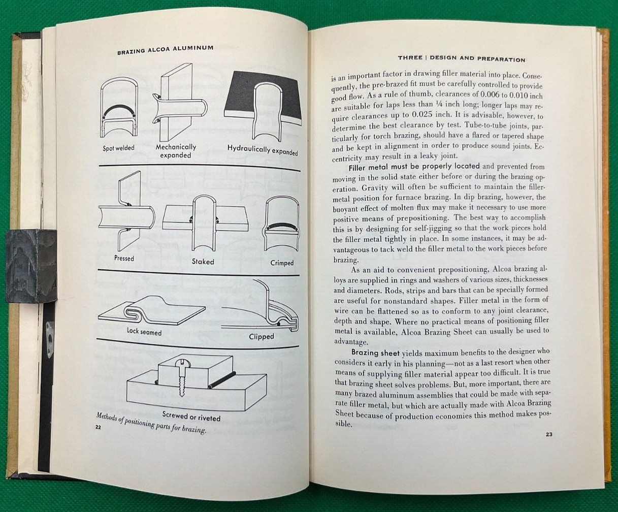 VINTAGE “BRAZING ALCOA ALUMINUM” BOOK BY ALCOA ALUMINUM EARLY 1955 EDITION