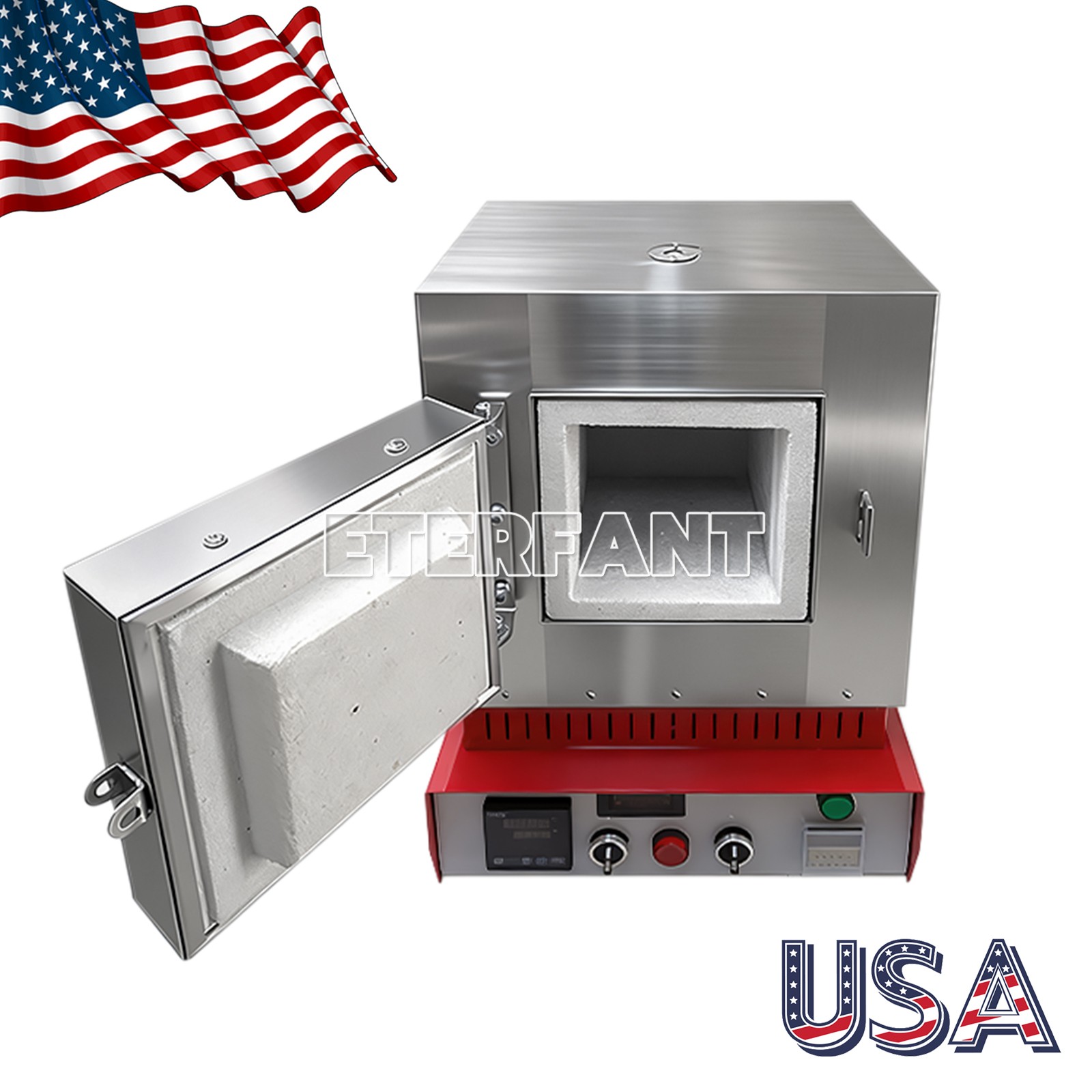 2000W/3000W Dental Lab 1100℃ Burnout Furnace High Temperature Fiber Ceramic Oven