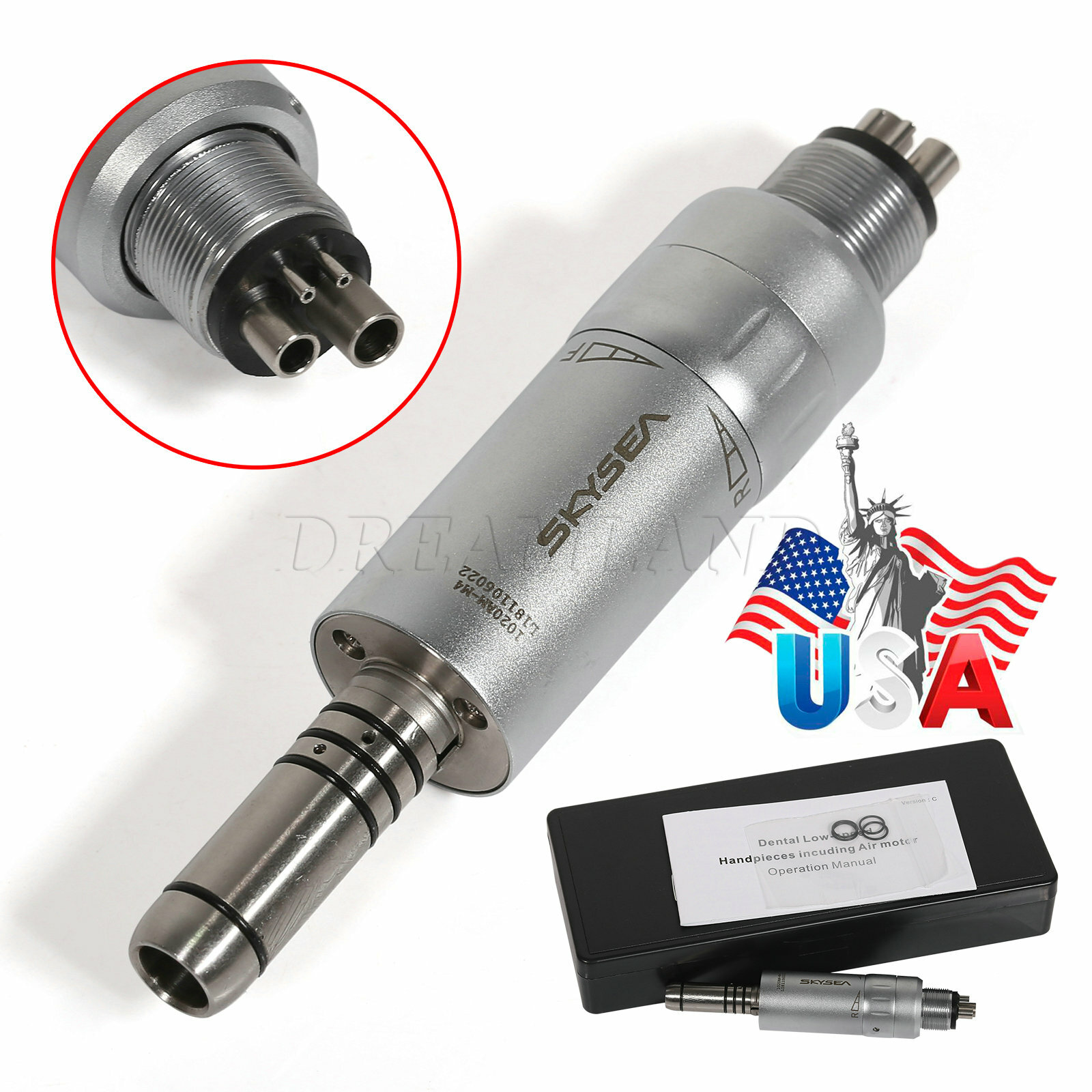 Dental Inner Channel Air Motor Midwest 4 Hole Low Speed Handpiece