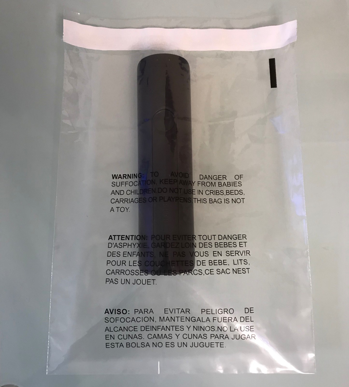300 6×9 1.5 Mil Bags Clear Suffocation Warning Poly Bag 6″x9″