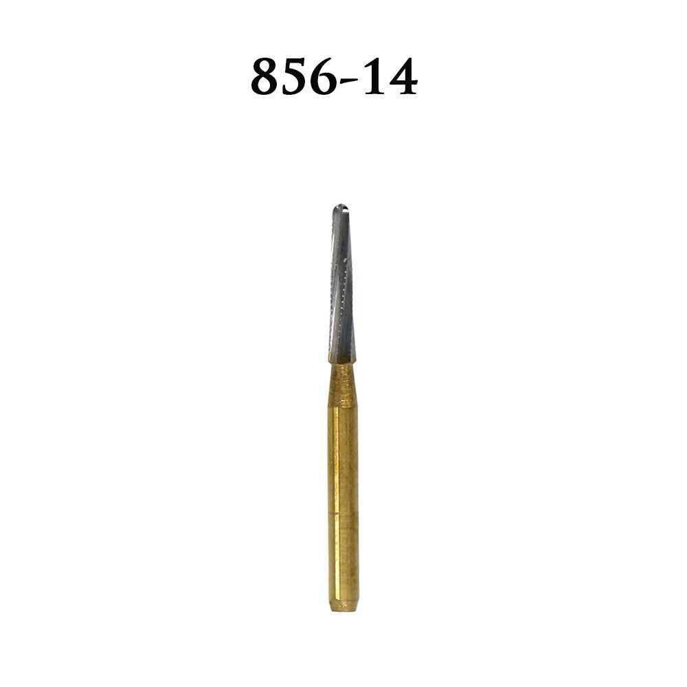 10-100PCS Dental Super Crown & Bridge Carbide Burs FG 856-014, FG Shank BOMAOER