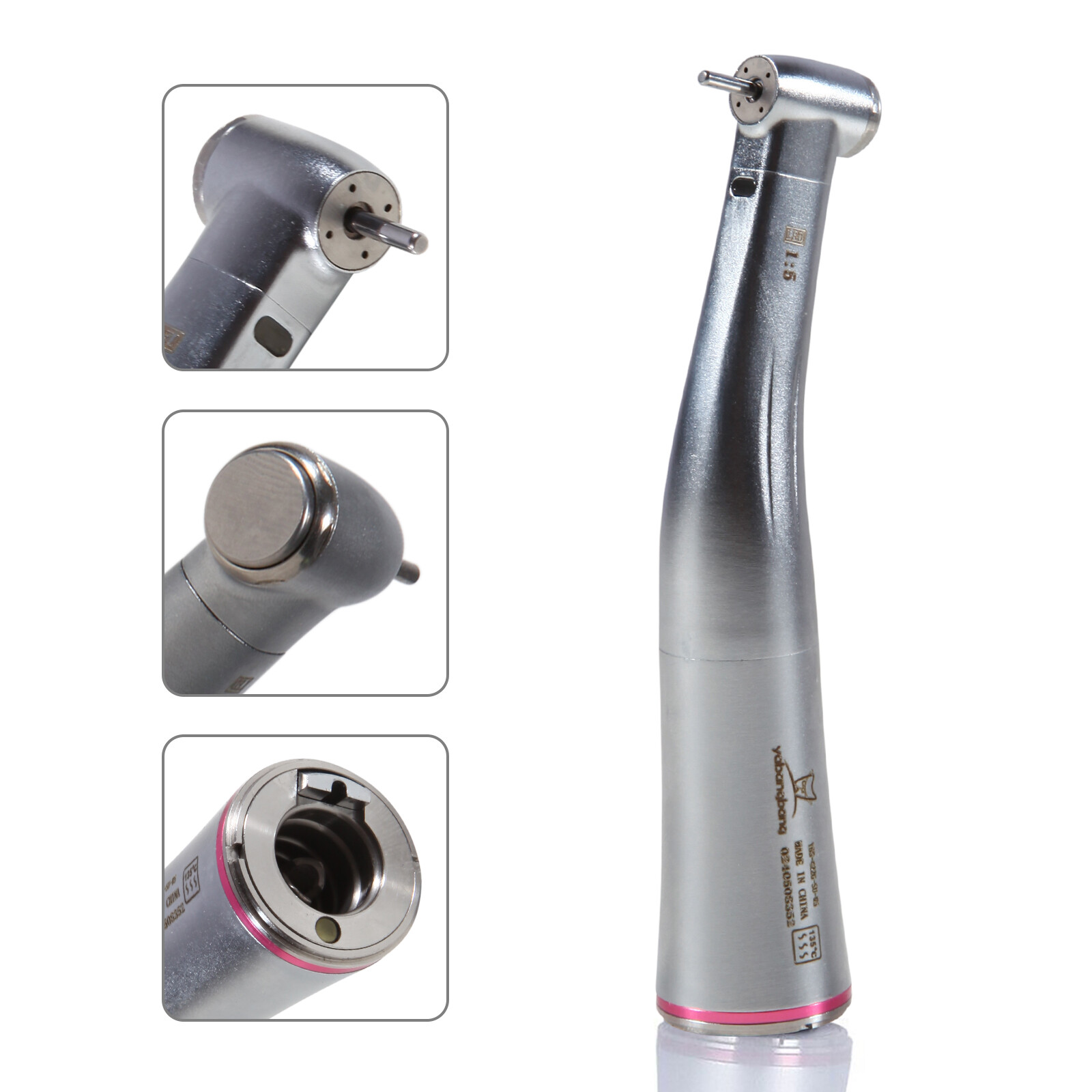 Dental 1:5 LED Fiber Optic Contra Angle Handpiece Fit NSK Ti-MAX X95L