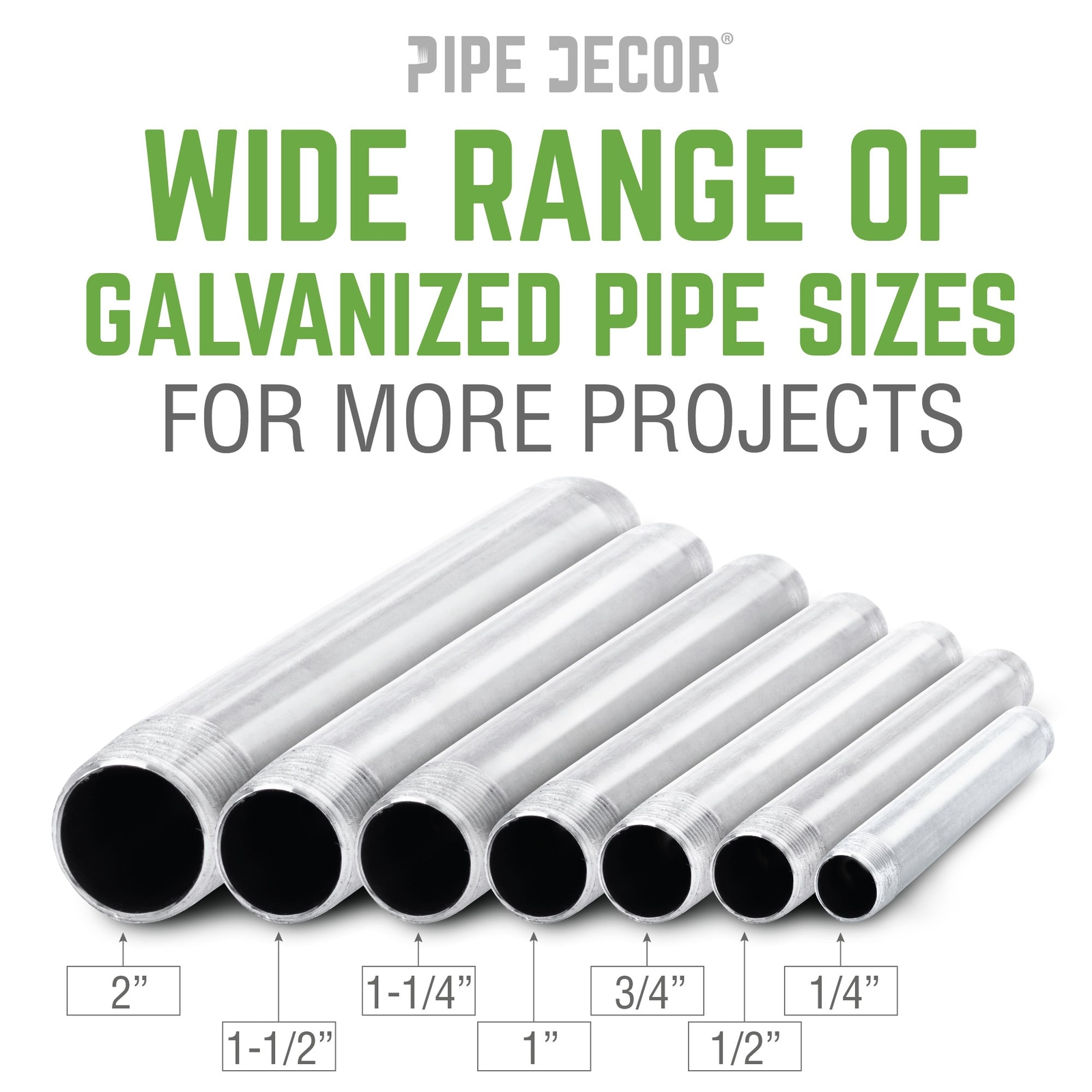 1 in. x 36 in. Galvanized Steel Pipe