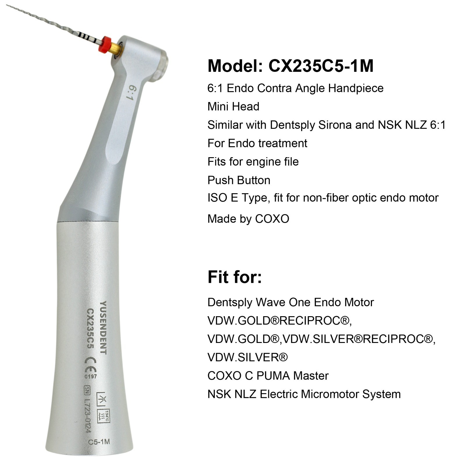 COXO Dental M4 Endo Handpiece 10:1 6:1 Contra Angle Reciprocating Endodontic NSK