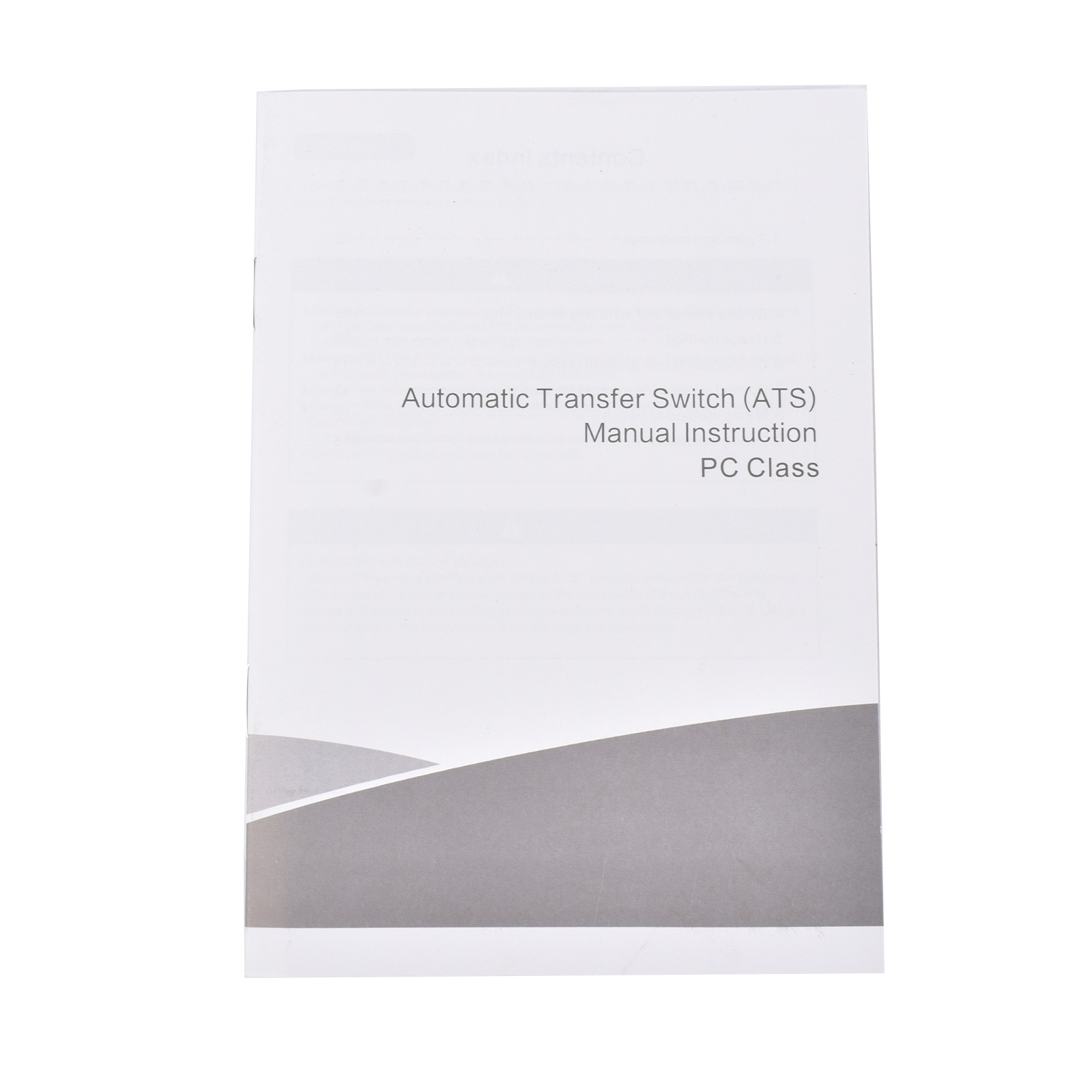 Industrial Automatic Transfer Switch 4P 160A 110V or 220V Plastic Copper Steel