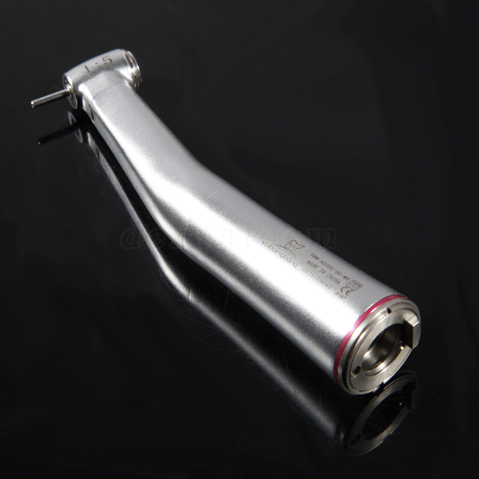 Dental 1:5 Increasing LED Fiber Optic Contra Angle Red Ring For NSK Ti Max Z95L
