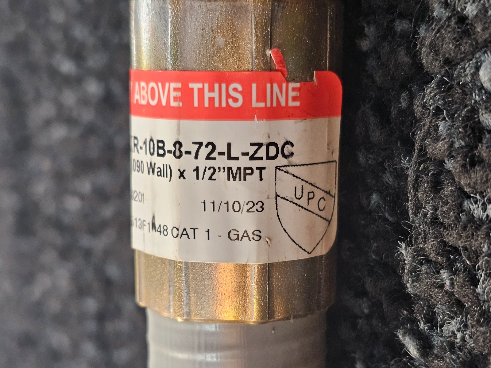 Chicago Fittings 1/2 in MPT X 1/2 in CTS SDR 7 X 72 Length Anodeless Riser