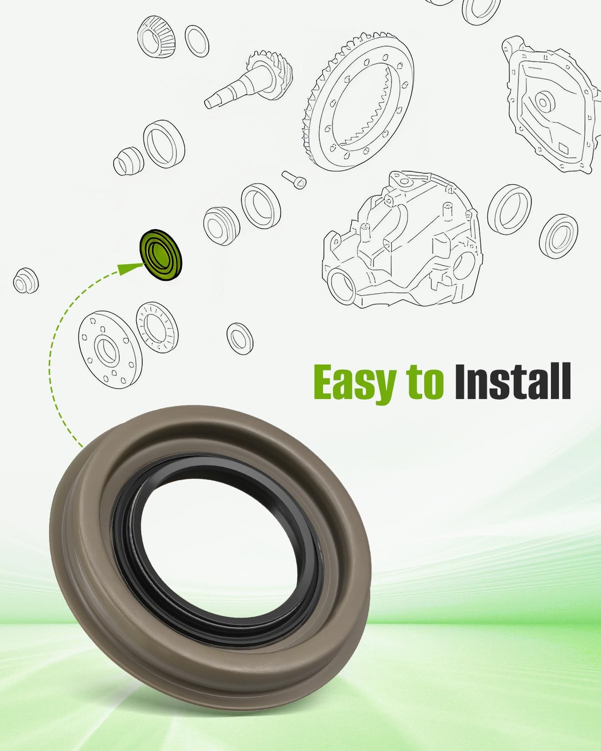 Rear Differential Pinion Seal BL3Z-4676-A for Ford F150