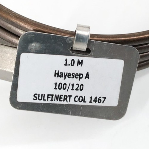 New Siemens COL1467 GC Column 1.0m Hayesep A 100/120 SULFINERT 1/8″ – No Box