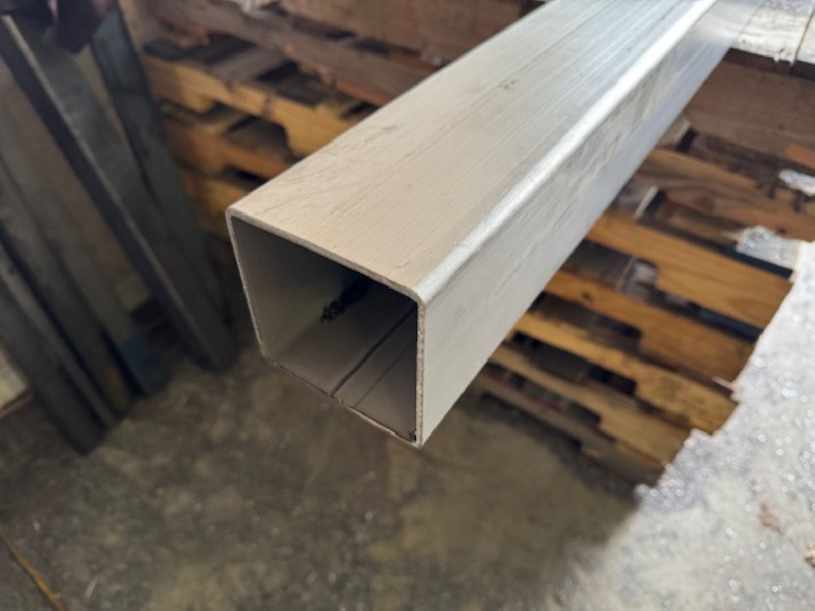 1/8″ Wall x 4″ x 4″ Stainless Steel Square Tubing x 12 Inch Length, Mill Finish