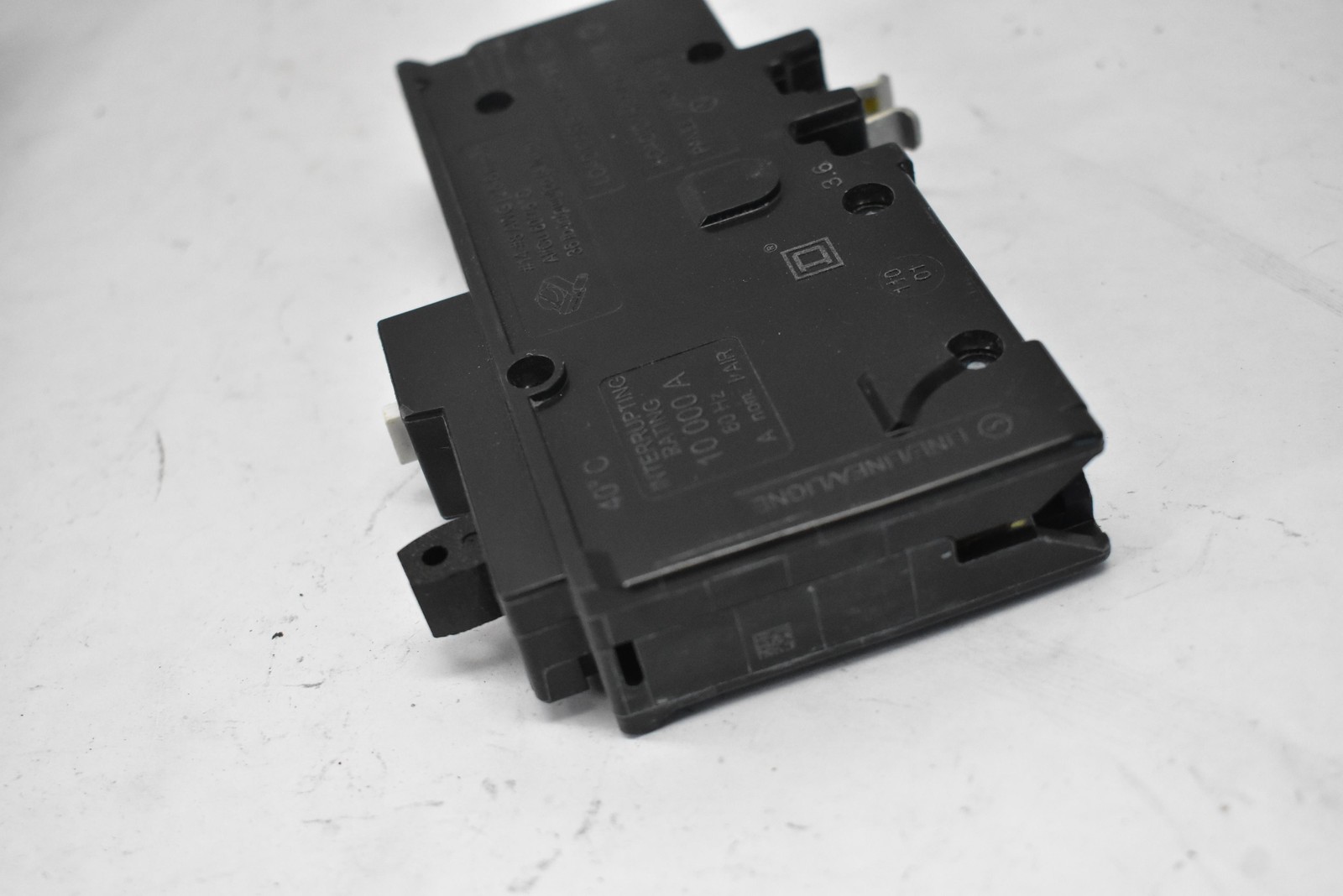 Square D HOM115PCAFI 15A 1-Pole Supplementary Protector Plug-On Neutral Black