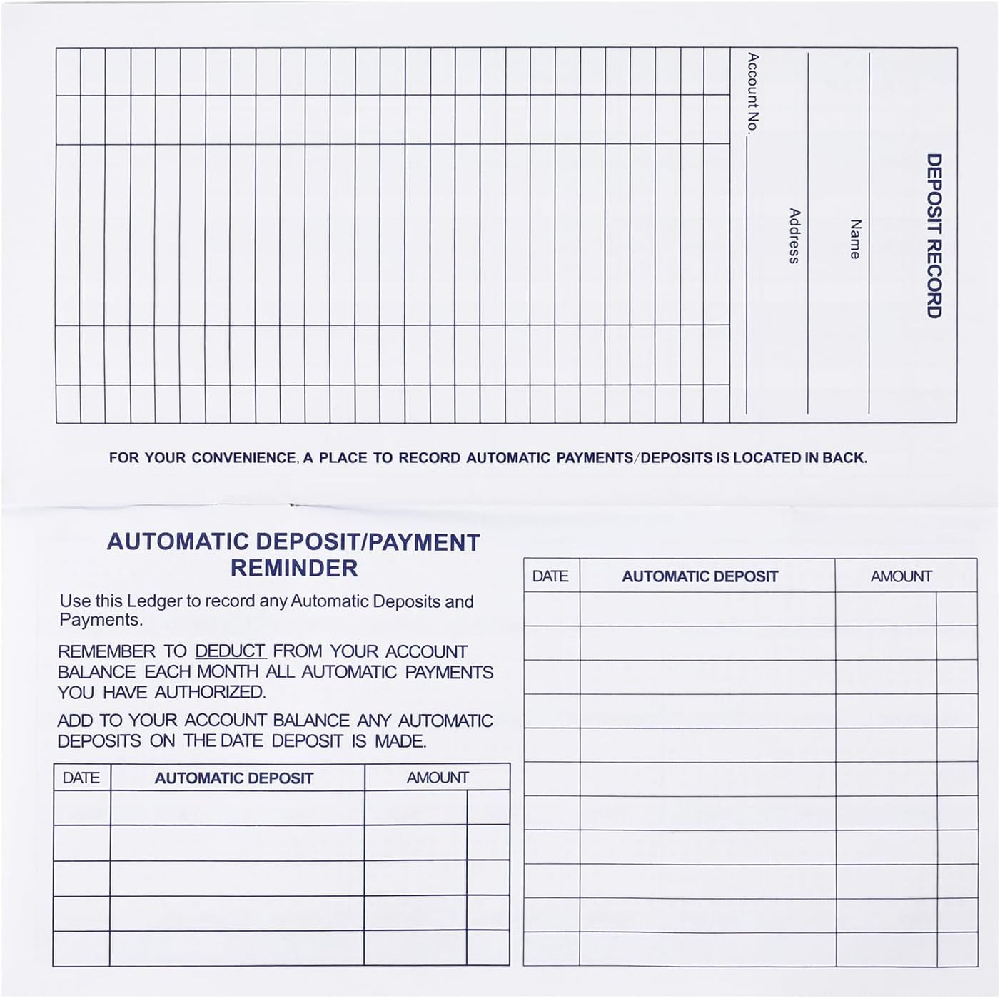 12 Pack Checkbook Register, Check Register Books For Personal & Work Use
